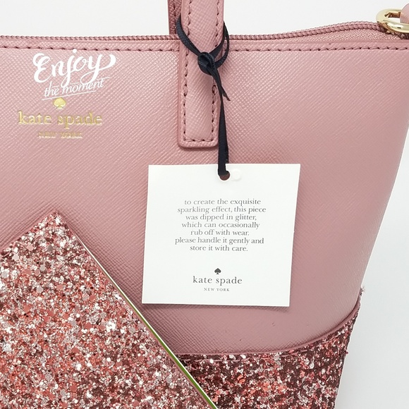 Nwt kate spade glitter set ina greta court card - Picture 4 of 8